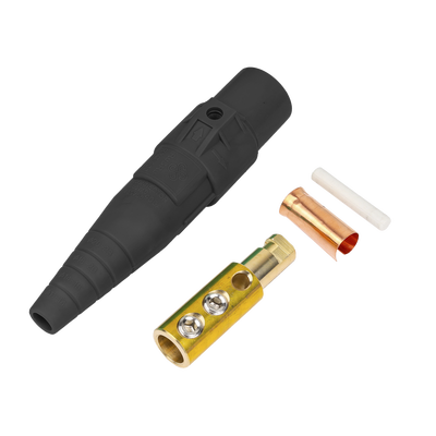 Conector Camlock Macho / 400 Amperes / AC 600V / Sección Cable 50-95 mm² / Abrazadera Compresión / Plástico Ingeniería / Varios Colores