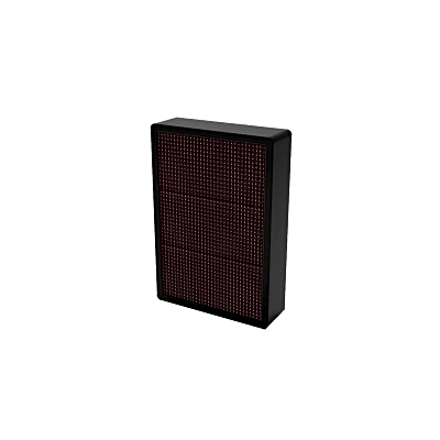 Pantalla LED Exterior de Orientación en estacionamiento / 320x480 mm / Resolución 32x16 / Display Rojo Verde Amarillo / 3 Módulos / IP Configurable / Multilingüe / -30°C a 60°C 