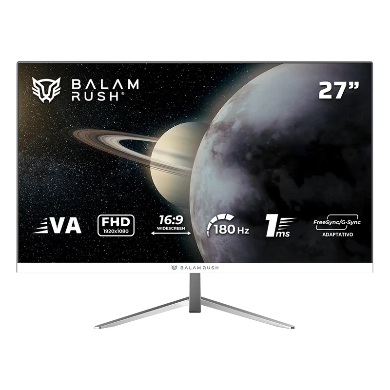 MONITOR GAMER PLANO 27" VA / TITAN MTG27Y FHD / 180HZ/ LEGEND BLANCO