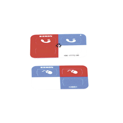 Icono Ultramax para Identificación de Jacks, Color Rojo, Bolsa con 100 Piezas