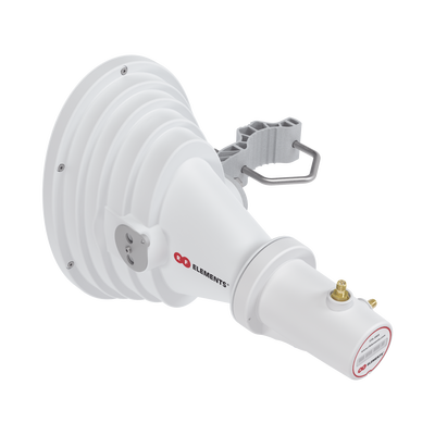 Antena Sectorial Asimétrica Starter Horn de 45º, 5150 - 5950 MHz, ganancia de 17 dBi, conexión directa con radios IS-5AC, PS-5AC y IS-M5, conexión RP-SMA 