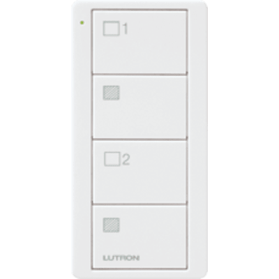 Control remoto PICO inalámbrico con 4 botones  encender/apagar grupo/escenas,  complemente con un atenuador o switch on/off