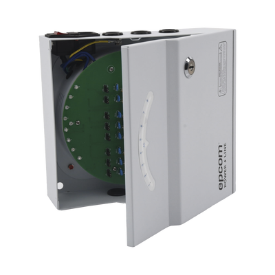 Fuente de Poder Profesional de 24 Vca @ 8 Amper / Soporta 8 Cámaras / Voltaje de Entrada 110 Vca