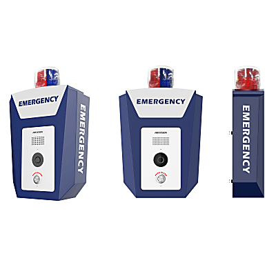 Estación de Alarma de Panico de Emergencia / Cámara 4 Megapixel / Video y Audio / Sirena y Estrobo (Azul y Rojo) / Filtro IR / ISUP 