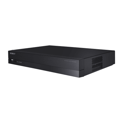 NVR 8 Megapíxel / 4 canales / H.265 / P2P Wisenet / 4 puertos PoE 