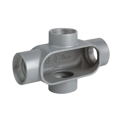 Caja Condulet Tipo X  de  1 1/2" / Aluminio libre de Cobre.