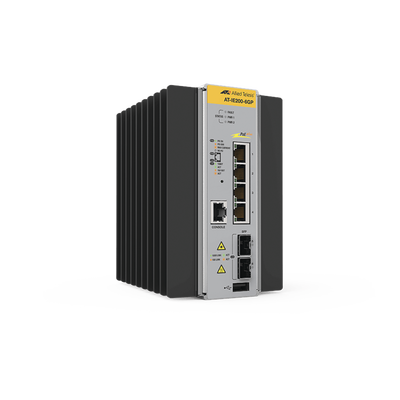 Switch Industrial Administrable Capa 2 de 4 Puertos 10/100/1000 Mbps + 2 Puertos SFP, 120 W