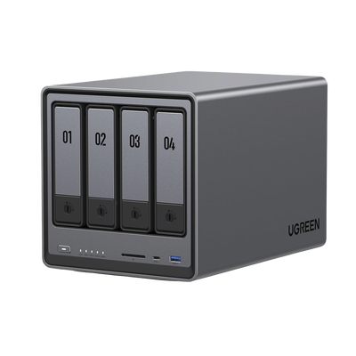 NASync DXP4800 | SO UGOS Pro |  Intel N100 12th Gen Intel® Quad Core™ | 4-Bahias (SATA) hasta 96TB | 2* M.2 SSD hasta 16TB| 8GB DDR5 (Exp. a 16GB) | 2.5Gb Dual Ethernet | HDMI 4K | 2* USB2.0 | 1*USB 3.2Gen | 1* USB 3.2Gen2 | 1*USB-C 3.2Gen2 | SD