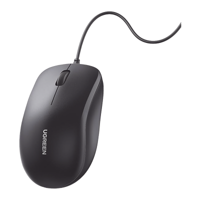 Mouse Óptico USB | Cable USB de 1.5 metros | 3 Botones | 1200DPI | Diseño Ergonómico | Silencioso | Color Negro | Windows / MacOS / Linux / Chrome y otros | También Compatible con  DVR / NVR.