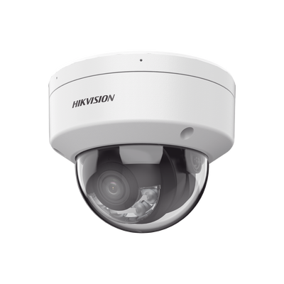 Domo IP 4 Megapixel / Lente 2.8 mm / Dual Light (40 mts IR + 40 mts Luz Blanca) / Darkfighter S / Exterior IP67 / IK10 / Microfono Integrado / WDR 130 dB / 4 Analíticos: AcuSense, Deteccion Facial, Conteo de Personas por Cruce y Zona