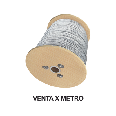 Cable Retenida 7 Hilos, Resistencia 2154 Kg. Diámetro 1/4" (Precio por Metro).