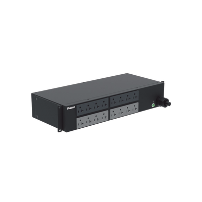 PDU Básico para Distribución de Energía, Enchufe de Entrada NEMA L5-30P, Con 16 Contactos NEMA 5-20R, Instalación Horizontal de 19in, 2 UR, 30 Amp, 120 Vca
