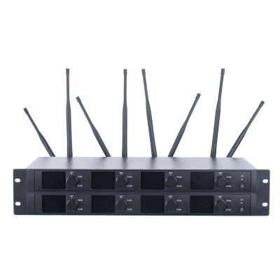 Receptor Inalámbrico | 8 Canales | Transmisión Digital U-Band 540-690 MHz | Modulación PI/4-DQPSK | Pantalla TFT-LCD 2.2" | Salida Balanceada y Desbalanceada | Encripción de Audio | Escaneo de Frecuencia