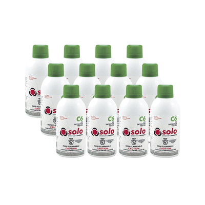 Paquete De 12 Latas De Gas Genuino De Monóxido De Carbono (CO) De Uso Manual o En Dispensadores SOLO-330/SOLO-332