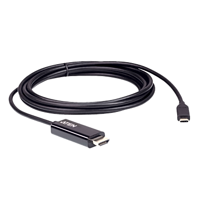 Convertidor USB-C a HDMI | Resolución 4K | Compatible Thunderbolt 3 | Plug and Play Sin Drivers | Soporta Windows, Mac OS y Android | Conectividad 2.7 Metros