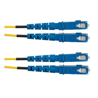 Jumper de Fibra Optica Monomodo 9/125 OS2, SC-SC Duplex, OFNR (Riser), Color Amarillo, 3 Metros