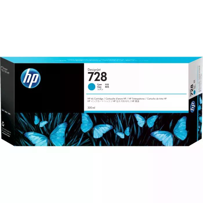 CARTUCHO DE TINTA HP DESIGNJET 728 DE 300 ML, CIAN F9K17A