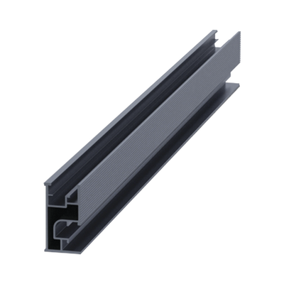 Riel 7 4200mm aluminio anodizado para montaje de módulos fotovoltaicos