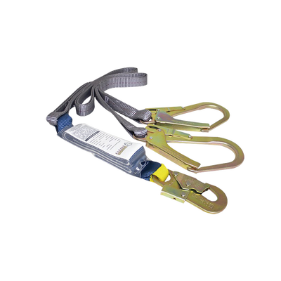 Cable Amortiguador de Caída con Doble Gancho de Sujeción. Ideal para Escalar Torres o Estructuras. 