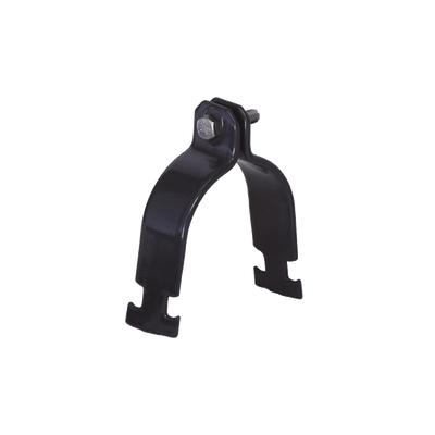 Abrazadera Unicanal con Recubrimiento de PVC de 1 1/2" (38 mm).