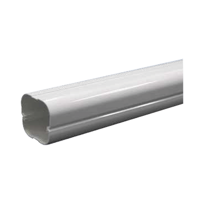 Kit de Canaletas Para la Organización de Tuberías y Cables Eléctricos en Instalaciones de Aire Acondicionado, Uso en Interiores y Exteriores, PVC Rígido, Ideal Para Minisplit, Contenido de Kit (11 Piezas), (3000-00000)