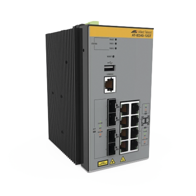 Switch Industrial Capa 3, 8x 10/100/1000T, 4x 100/1000X SFP, (TAA compliant)