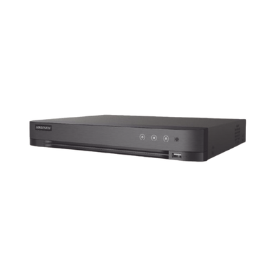 DVR 4 Canales TurboHD +  4 Canales IP / 8 Megapixel (4K) / Audio por Coaxitron / 1 Bahía de Disco Duro / Salida de Video en Full HD / H.265+