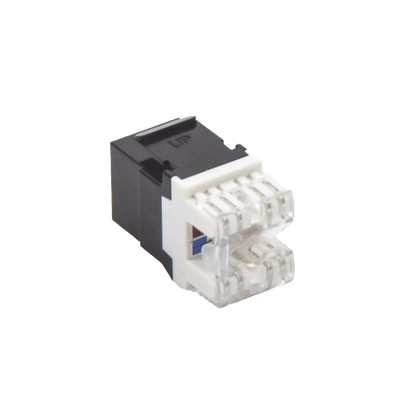 Módulo Jack Keystone Cat6 con Terminación en Ángulo 180 - Color Negro