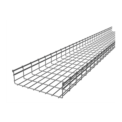 Charola Tipo Malla 116/450 mm, Acabado Electro Zinc, Hasta 831 Cables Cat6, Tramo de 3 Metros