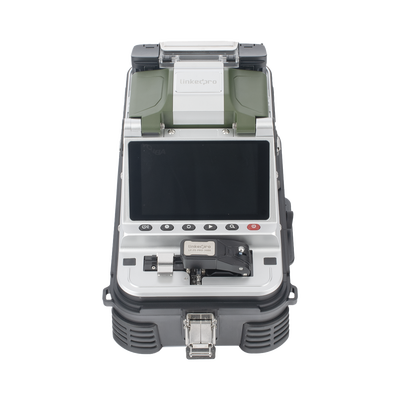 Fusionadora de Fibra Óptica Multimodo y Monomodo / 6 Motores / Alineación por Núcleo / OPM + VFL / Cleaver Eléctrico de un Solo Paso / Capacitación Remota Gratuita