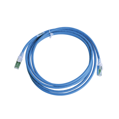 Patch Cord Z-MAX Cat6A S/FTP, CM/LS0H, 15.24 Metros (50 Pies), Color Azul