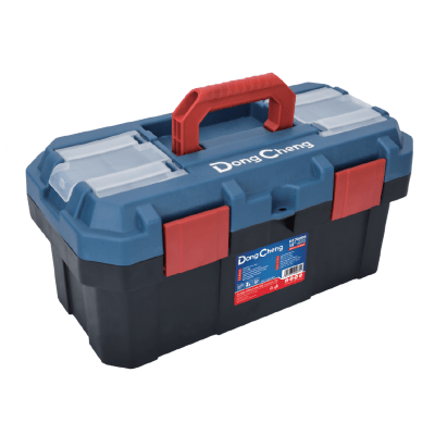 Caja de plástico Reforzada de 19 in. para Herramientas.