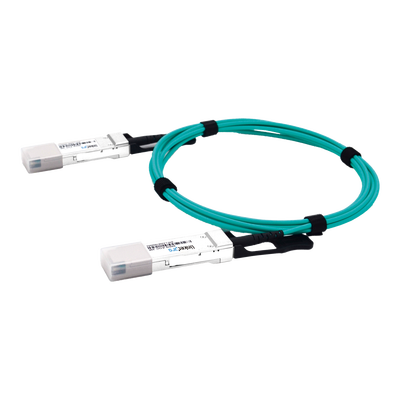 Cable AOC QSFP56 de 200 Gbps a 200 Gbps / Cable de fibra óptica Activo / Longitud: 1 metro 