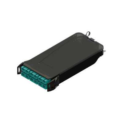 Cassette para Empalme (Fusión) LightVerse, Hasta 12 Fibras, Conectores SC/UPC Shuttered, para Fibra Multimodo OM3, 900um, 1 Metro (3.28 Pies)