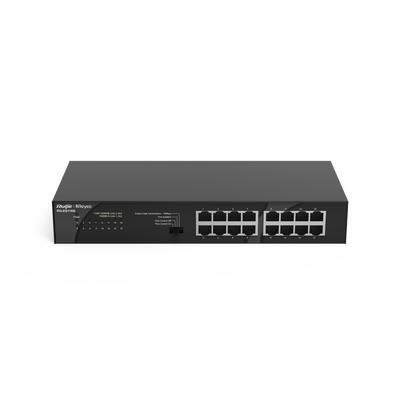 Switch no administrable, Visible en la Topología en la Nube, con 16 puertos Gigabit