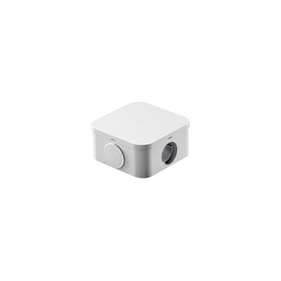 Caja Estanca de PVC Para Derivación y Conexión, 4 Entradas, Tapa a Presión, 100x106x53 mm (Área interna), Uso Exterior IP55, Material que no Propaga el Fuego, (línea Quadrix)