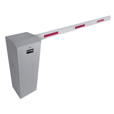 Kit de Barrera Vehicular Derecha Color Gris y Brazo Ajustable de 3.6 a 5.5 m 