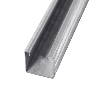 Unicanal Sólido 4 X 4 cm X 3 m (Galvanizado en Caliente).
