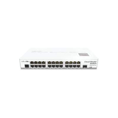 Cloud Router Switch CRS125-24G-1S-IN 24 Puertos Gigabit Ethernet y 1 Puerto SFP, para Escritorio