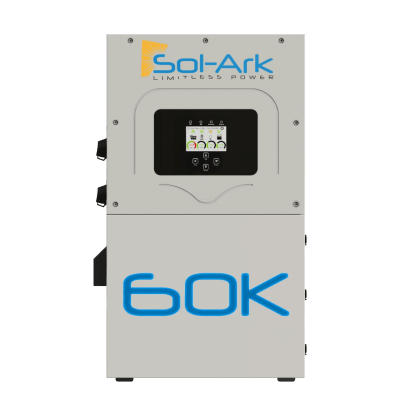Inversor Hibrido Interactivo SOL-ARK, 60 Kw, 480 Vcc, 3 fases. ,  WIFI incluido, IP65, Entrada de Baterías a 160-800 Vcc