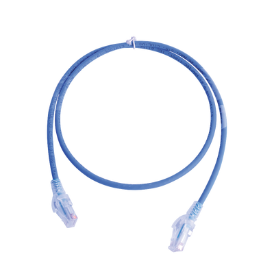 Patch Cord MC5 Modular Cat5e UTP, CM/LS0H, 2.13 Metros (7 Pies), Color Azul, Versión Bulk (Sin Empaque Individual)
