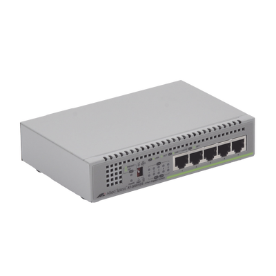 Switch Gigabit No Administrable, 5 Puertos 10/100/1000 Mbps fuente de alimentación interna
