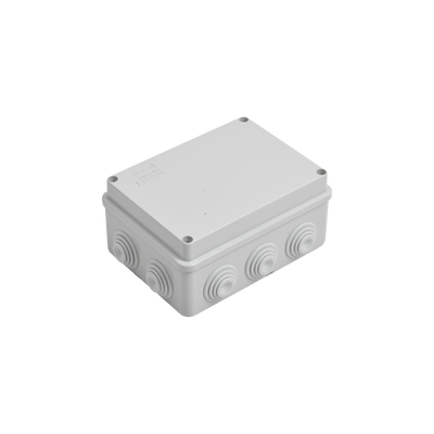 Caja Estanca de PVC Para Derivación y Conexión, 10 Entradas, Tapa Atornillada, 150x110x70 mm (Área interna), Uso Exterior IP55, Material que no Propaga el Fuego y Libre de Hálogenos