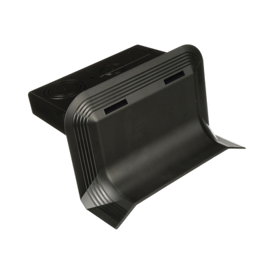 Accesorio de Conexión a Pared, Para Uso con Canaleta de Piso AFR4BCBL6, Material PVC Rígido, Color Negro 