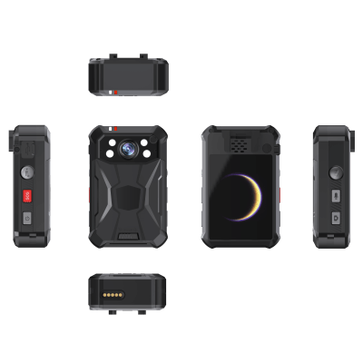 Body Camera Portátil / Grabación a 2K / Pantalla 2.4" LCD / IP68 / H.265 / 64GB de Almacenamiento / GPS / WIFI / 3G y 4G / Fotos de Hasta 40 Megapixel / Micrófono Integrado