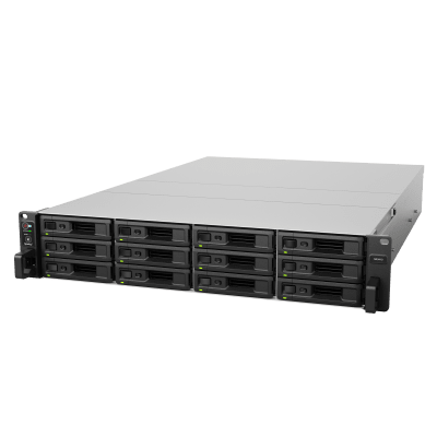 Servidor de Almacenamiento Synology SA3410 | 12 Bahías | Escalable hasta 96 Bahías | 1.728 PB de Capacidad Bruta | 6.200 MB/s Lectura Secuencial | 3.000 MB/s Escritura Secuencial | 10GbE RJ-45 | PCIe 3.0.