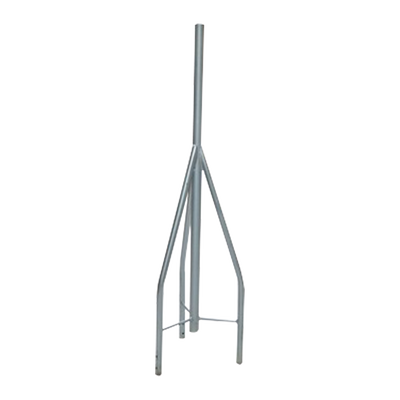 Tramo de Remate / Copete, tubo industrial 1 1/4" con tubo central 2 3/8" (Ced. 30), galvanizado por inmersión en caliente.