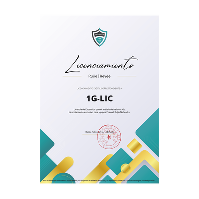 Licencia Perpetua para aumentar en 1Gb el análisis de trafico, Firewall modelo Z3200-S