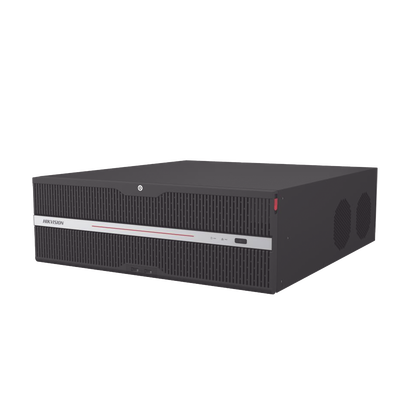  NVR 12 Megapixel (4K) / 32 Canales IP / 16 Bahías de Disco Duro / 2 Tarjetas de Red / Soporta RAID / HDMI en 4K / Soporta POS / Reconocimiento Facial / Bases de Datos / Hasta 100,000 Fotografías / AcuSearch