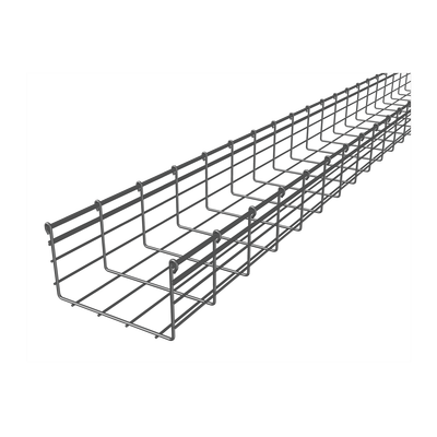 Charola Tipo Malla 166/200 mm, Acabado Electro Zinc, Hasta 528 Cables Cat6, Tramo de 3 Metros